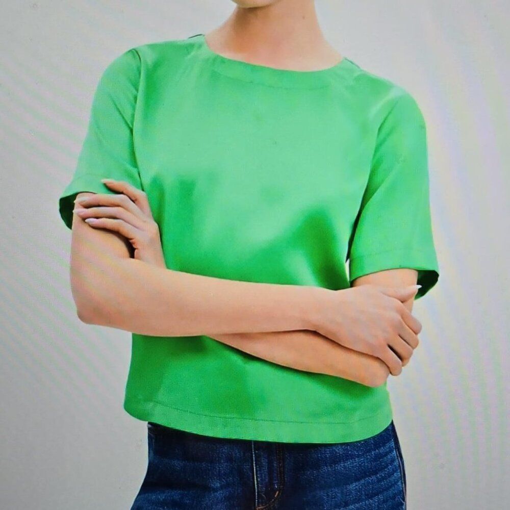 LOFT Satin Blouse - Size L - NWT